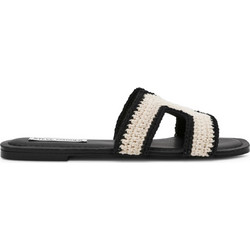 Steve Madden Γυναικεία Σανδάλια Λευκά Μαύρα 11005344-386