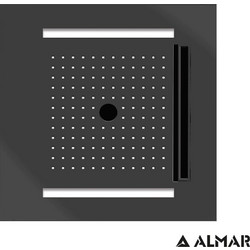 ΚΕΦ.ΟΡΟΦ.TEMOTION ΧΡΩΜΑΤ/ΠΕΙΑ 50x50 (E044259) ALMAR INOX PVD BLACK BRUSHED