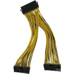 POWERTECH καλώδιο μητρικής 24pin σε 2x 24pin CAB-W042, 0.20m