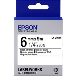 Ταινία Epson LK-2WBN 9m x 6mm Black on White