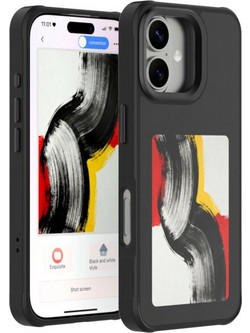 4sMarts Case E-Ink With Nfc Display Qi2 For Iphone 17 Black - (541787)