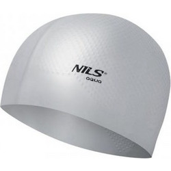 Σκουφάκι Σιλικόνης Nils Aqua NQC Ασημί με Dots
