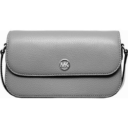Michael Kors Γυναικείο Τσαντάκι Χιαστί Δερμάτινο Γκρι με Στενό Λουρί 35F4STVC1L