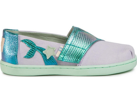 Toms Παιδικές Εσπαντρίγιες με Σκρατς Λιλά Tiny Canvas Iridescent
