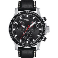 Tissot Supersport Chrono Ανδρικό Ρολόι Χρονογράφος με Μαύρο Δερμάτινο Λουράκι T125.617.16.051.00