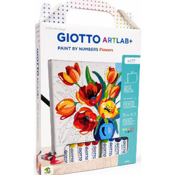 Σετ ζωγραφικής Giotto Artlab+ Paint by Numbers Flowers 582600