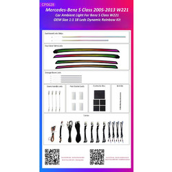 Ατμοσφαιρικός Φωτισμός Mercedes Benz S Class W221 2005-2013 OEM Ambient Light Kit 1:1