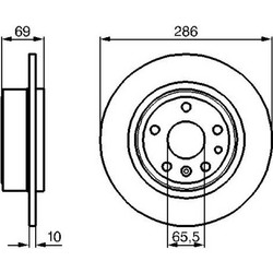 Bosch Δισκόπλακα - 0 986 478 478