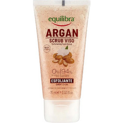 Equilibra Argan Φυτικό Ενυδατικό Scrub Προσώπου για Αποτοξίνωση 75ml