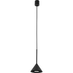 TK Lighting Cono Mini 10304 Κρεμαστό Φωτιστικό Οροφής 1xGU10 Μαύρο Φ12x145cm