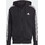 Adidas Essentials French Terry 3-Stripes Ανδρική Ζακέτα Φούτερ με Κουκούλα και Φερμουάρ Μαύρη IC0433
