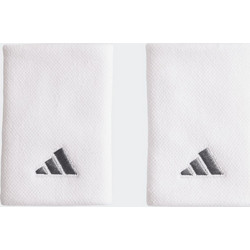 adidas Large Tennis Wristbands x 2 White
