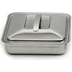 Cook Shop Ταψί Ορθογώνιο Ανοξείδωτο Χάλυβα 18/10 AISI 304 37x32cm 5.5L Ασημί