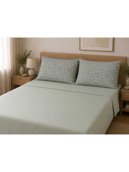 Μαξιλαροθήκες εμπριμέ 50x70cm poly/cotton (συσκευασία mix 12τμχ)