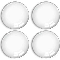 HOME USE στοπ πόρτας HUH-0263, αυτοκόλλητο, PU πλαστικό, 40x8mm, διάφανο, 4τμχ HUH-0263