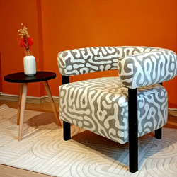 Stewe Home Πολυθρόνα Λευκή 68x60x60