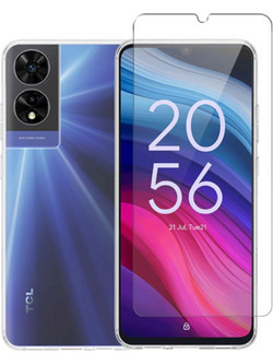 Vivid Set Gelly Case & Tempered Glass Θήκη Πλάτης & Τζαμάκι Διάφανη (TCL 505)