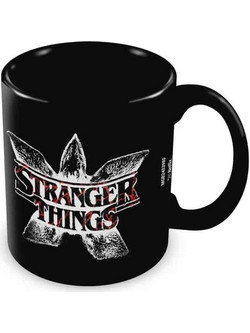 Stranger Things Demogorgon Logo Black Mug - Κούπα Μαύρη 330ml