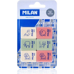 MILAN σετ γόμα 445 BMM10049MP, 31 x 24 x 10mm, 6τμχ