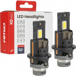 Amio AMiO - Λάμπες LED XD PRO Series D4S/D4R 12V 152W 15.878lm 6.000K Full Can-Bus Plug&Play με Ψύκτρα - 2 Τεμ. (04682/AM)