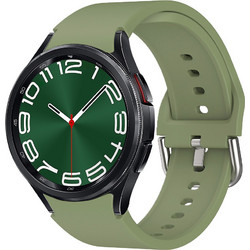 Sonique Soft Λουράκι Σιλικόνης Khaki (Samsung Galaxy Watch 4 / 5 / 6 / 7 / FE)