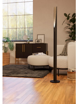 BARBOTTO Φωτιστικό Δαπέδου GU10 EGLO 901735 μαύρο ξύλο L136.5cm
