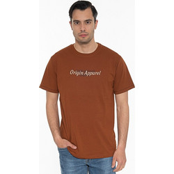 ORIGIN T-Shirt Λαιμόκοψη Με Στάμπα 232707 ΚΑΜΕΛ ΚΑΜΕΛ