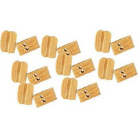 DOUBLE BLOCK LARGE 6 MM 15 PCS - ARTESANIA 8522 (8119 )
