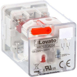 Ρελέ Τύπου Λυχνίας 8-Πόλων Με LED Σειράς HR7X 2 C/O 10A 250VAC/30VDC Τάση Πηνίου 230VAC