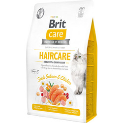Brit Care Cat Haircare Healthy & Shiny Coat Grain Free with Fresh Salmon & Chicken 400gr