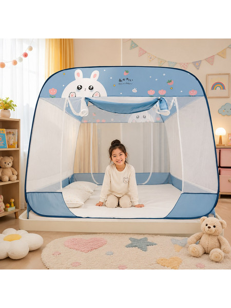 Κουνουπιέρα Αναδυόμενη Σκηνή Pop Up Blue 150x200cm General Trade 101091 - GeneralTrade