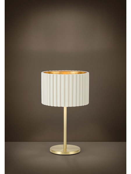 Eglo Tamaresco Πορτατίφ Ε27 Λευκό Χρυσό Φ30xΥ52cm