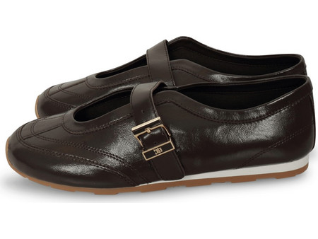Tommy Hilfiger BELLA BALLET MARY JANE Καφέ σκούρο