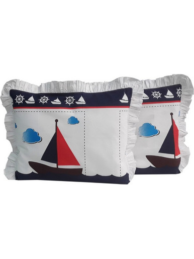 Μαξιλαροθήκες Σετ 2τμχ 35x45cm Beboulino Navio Ship