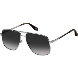 Marc Jacobs MARC387/S POH/9O Ανδρικά Γυαλιά Ηλίου Aviator Μεταλλικά Ασημί με Γκρι Degradee Φακό