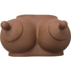 DIABLO PICANTE - PIGGY BANK IN THE SHAPE OF BOOBS DARK TONE