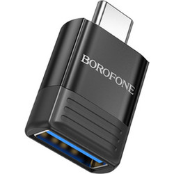 Μετατροπέας OTG USB-C σε USB-A Female Μαύρος - Borofone BV18