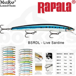 Rapala Max Rap Τεχνητό Δόλωμα Ψαράκι Συρτής 15cm 23gr BSRDL