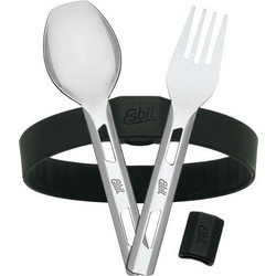 Σετ Κουταλοπίρουνο Food Jug Cutlery Set S Black (STC-2SL-BK-S) Esbit