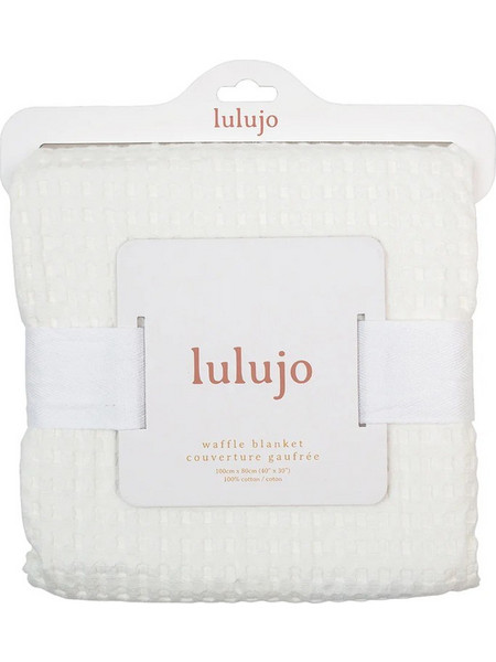 Lulujo Waffle Κουβερτούλα Cream Vanilla