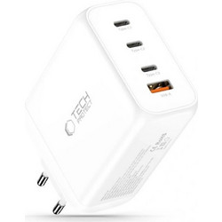 Tech-Protect NC200W Φορτιστής χωρίς Καλώδιο με Θύρα USB-A & 3 Θύρες USB-C 200W Quick Charge 3.0 & Power Delivery White
