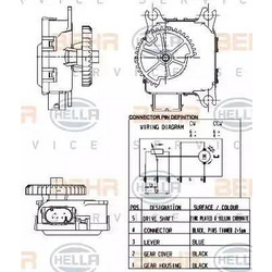 HELLA 6NW 351 344-001 - HELLA ΑΝΤΙΣΤΑΣΗ ΒΕΝΤΙΛΑΤΕΡ ΚΑΛΟΡΙΦΕΡ