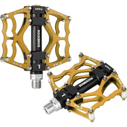 Rockbros 2010-12L Aluminum Platform Bicycle Pedals - Gold - (JT201012LG)