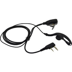 Ancus Hands Free Mono με διπλό κονέκτορα 2.5mm & 3.5mm με πλήκτρο απάντησης για Walkie Talkie Μαύρο Bulk - (HiConnect)