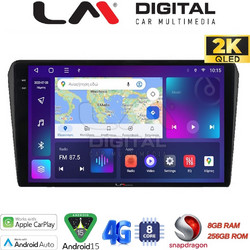 LM Digital ZQ8025B Ηχοσύστημα Αυτοκινήτου με Οθόνη Αφής 9.5" USB & GPS