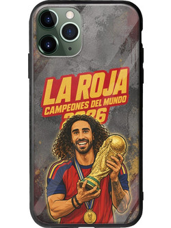 Θήκη La Roja Campeones del Mundo - Marc Cucurella iPhone 11 Pro Groove TPU (Tempered Glass και TPU)