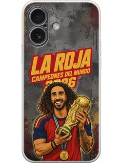 Θήκη La Roja Campeones del Mundo - Marc Cucurella iPhone 17 Flexible TPU (Διάφανη Σιλικόνη)