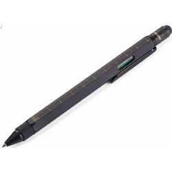 Troika Construction PIP20 Black Matte Στυλό Διαρκείας Μπλε