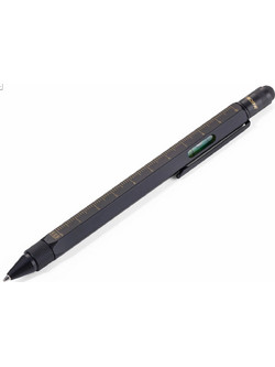 Troika Construction PIP20 Black Matte Στυλό Διαρκείας Μπλε