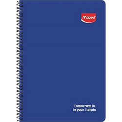 MAPED ΤΕΤΡΑΔΙΟ ΣΠΙΡΑΛ 4 ΘΕΜΑΤΩΝ Α4 ΜΠΛΕ NOTEA4004BLUE